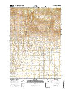 Thunder Gulch Idaho Current topographic map, 1:24000 scale, 7.5 X 7.5 Minute, Year 2013