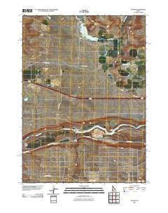 Ticeska Idaho Historical topographic map, 1:24000 scale, 7.5 X 7.5 Minute, Year 2010