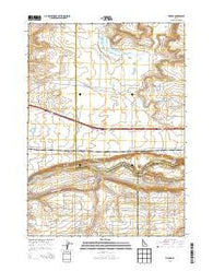 Ticeska Idaho Current topographic map, 1:24000 scale, 7.5 X 7.5 Minute, Year 2013