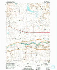 Ticeska Idaho Historical topographic map, 1:24000 scale, 7.5 X 7.5 Minute, Year 1992