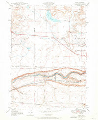 Ticeska Idaho Historical topographic map, 1:24000 scale, 7.5 X 7.5 Minute, Year 1948