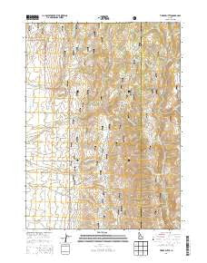 Timber Butte Idaho Current topographic map, 1:24000 scale, 7.5 X 7.5 Minute, Year 2013