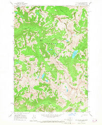 Tin Cup Lake Montana Historical topographic map, 1:24000 scale, 7.5 X 7.5 Minute, Year 1964