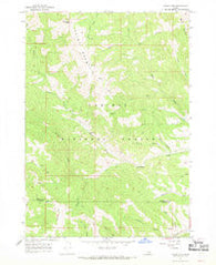 Tincup Mtn Idaho Historical topographic map, 1:24000 scale, 7.5 X 7.5 Minute, Year 1966