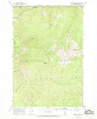 Tom Beal Peak Idaho Historical topographic map, 1:24000 scale, 7.5 X 7.5 Minute, Year 1966