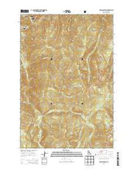 Tom Beal Peak Idaho Current topographic map, 1:24000 scale, 7.5 X 7.5 Minute, Year 2013