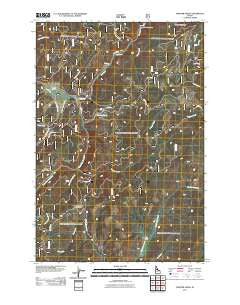 Trapper Creek Idaho Historical topographic map, 1:24000 scale, 7.5 X 7.5 Minute, Year 2011