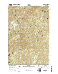 Trapper Creek Idaho Current topographic map, 1:24000 scale, 7.5 X 7.5 Minute, Year 2013