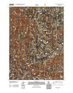 Trapper Peak Idaho Historical topographic map, 1:24000 scale, 7.5 X 7.5 Minute, Year 2011