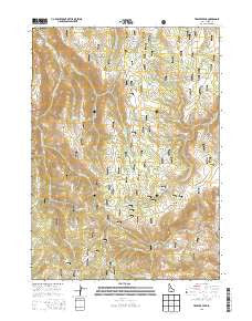 Trapper Peak Idaho Current topographic map, 1:24000 scale, 7.5 X 7.5 Minute, Year 2013