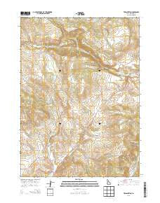 Treasureton Idaho Current topographic map, 1:24000 scale, 7.5 X 7.5 Minute, Year 2013