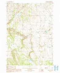 Triangle Flat Idaho Historical topographic map, 1:24000 scale, 7.5 X 7.5 Minute, Year 1990