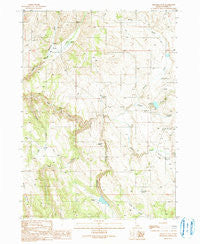 Triangle Flat Idaho Historical topographic map, 1:24000 scale, 7.5 X 7.5 Minute, Year 1990