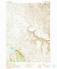 Triangle Reservoir Idaho Historical topographic map, 1:24000 scale, 7.5 X 7.5 Minute, Year 1990