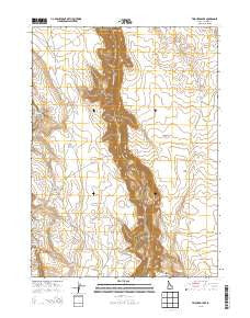 Triguero Lake Idaho Current topographic map, 1:24000 scale, 7.5 X 7.5 Minute, Year 2013