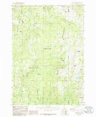 Tripod Peak Idaho Historical topographic map, 1:24000 scale, 7.5 X 7.5 Minute, Year 1985