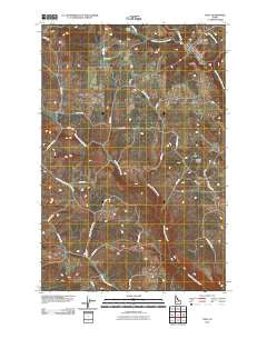 Troy Idaho Historical topographic map, 1:24000 scale, 7.5 X 7.5 Minute, Year 2010