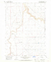 Tuanna Butte Idaho Historical topographic map, 1:24000 scale, 7.5 X 7.5 Minute, Year 1965