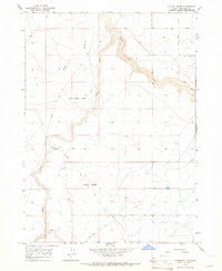 Tuanna Butte Idaho Historical topographic map, 1:24000 scale, 7.5 X 7.5 Minute, Year 1965