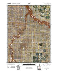 Tuanna Butte Idaho Historical topographic map, 1:24000 scale, 7.5 X 7.5 Minute, Year 2010