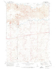 Tunupa Idaho Historical topographic map, 1:24000 scale, 7.5 X 7.5 Minute, Year 1971