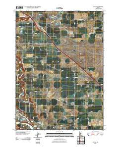 Tuttle Idaho Historical topographic map, 1:24000 scale, 7.5 X 7.5 Minute, Year 2010