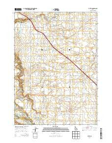 Tuttle Idaho Current topographic map, 1:24000 scale, 7.5 X 7.5 Minute, Year 2013