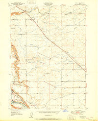 Tuttle Idaho Historical topographic map, 1:24000 scale, 7.5 X 7.5 Minute, Year 1951