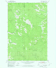Twin Crags Idaho Historical topographic map, 1:24000 scale, 7.5 X 7.5 Minute, Year 1950