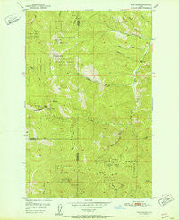 Twin Crags Idaho Historical topographic map, 1:24000 scale, 7.5 X 7.5 Minute, Year 1952