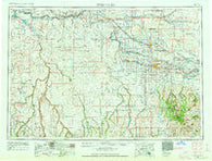 Twin Falls Idaho Historical topographic map, 1:250000 scale, 1 X 2 Degree, Year 1955