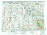 Twin Falls Idaho Historical topographic map, 1:250000 scale, 1 X 2 Degree, Year 1955
