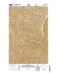 Twin Crags Idaho Current topographic map, 1:24000 scale, 7.5 X 7.5 Minute, Year 2013