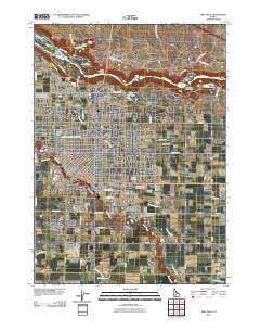 Twin Falls Idaho Historical topographic map, 1:24000 scale, 7.5 X 7.5 Minute, Year 2010