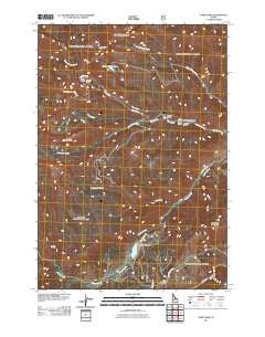 Twin Peaks Idaho Historical topographic map, 1:24000 scale, 7.5 X 7.5 Minute, Year 2011