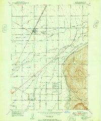 Ucon Idaho Historical topographic map, 1:24000 scale, 7.5 X 7.5 Minute, Year 1949