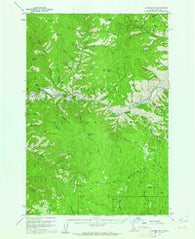 Ulysses Mtn Idaho Historical topographic map, 1:62500 scale, 15 X 15 Minute, Year 1960