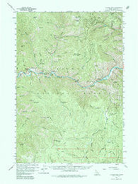 Ulysses Mtn Idaho Historical topographic map, 1:62500 scale, 15 X 15 Minute, Year 1960
