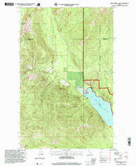 Upper Priest Lake Idaho Historical topographic map, 1:24000 scale, 7.5 X 7.5 Minute, Year 1996
