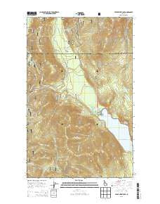 Upper Priest Lake Idaho Current topographic map, 1:24000 scale, 7.5 X 7.5 Minute, Year 2013