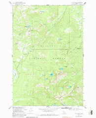 Victor Peak Idaho Historical topographic map, 1:24000 scale, 7.5 X 7.5 Minute, Year 1969