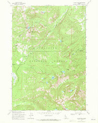 Victor Peak Idaho Historical topographic map, 1:24000 scale, 7.5 X 7.5 Minute, Year 1969