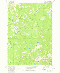 Victor Peak Idaho Historical topographic map, 1:24000 scale, 7.5 X 7.5 Minute, Year 1969