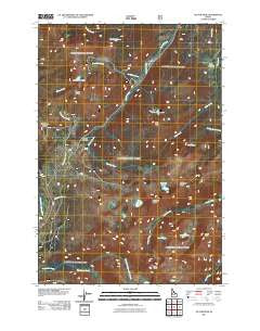 Victor Peak Idaho Historical topographic map, 1:24000 scale, 7.5 X 7.5 Minute, Year 2011