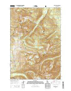 Victor Peak Idaho Current topographic map, 1:24000 scale, 7.5 X 7.5 Minute, Year 2013