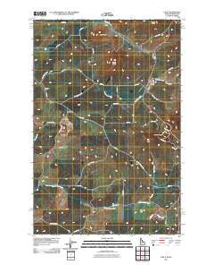 Viola Idaho Historical topographic map, 1:24000 scale, 7.5 X 7.5 Minute, Year 2011
