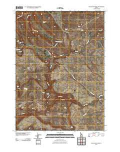Wagon Box Basin Idaho Historical topographic map, 1:24000 scale, 7.5 X 7.5 Minute, Year 2010