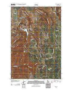 Waha Idaho Historical topographic map, 1:24000 scale, 7.5 X 7.5 Minute, Year 2010