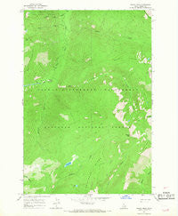 Wahoo Peak Idaho Historical topographic map, 1:24000 scale, 7.5 X 7.5 Minute, Year 1966