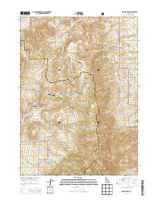 Wakley Peak Idaho Current topographic map, 1:24000 scale, 7.5 X 7.5 Minute, Year 2013